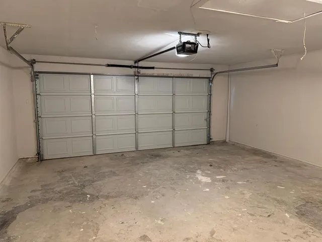 a view of a garage