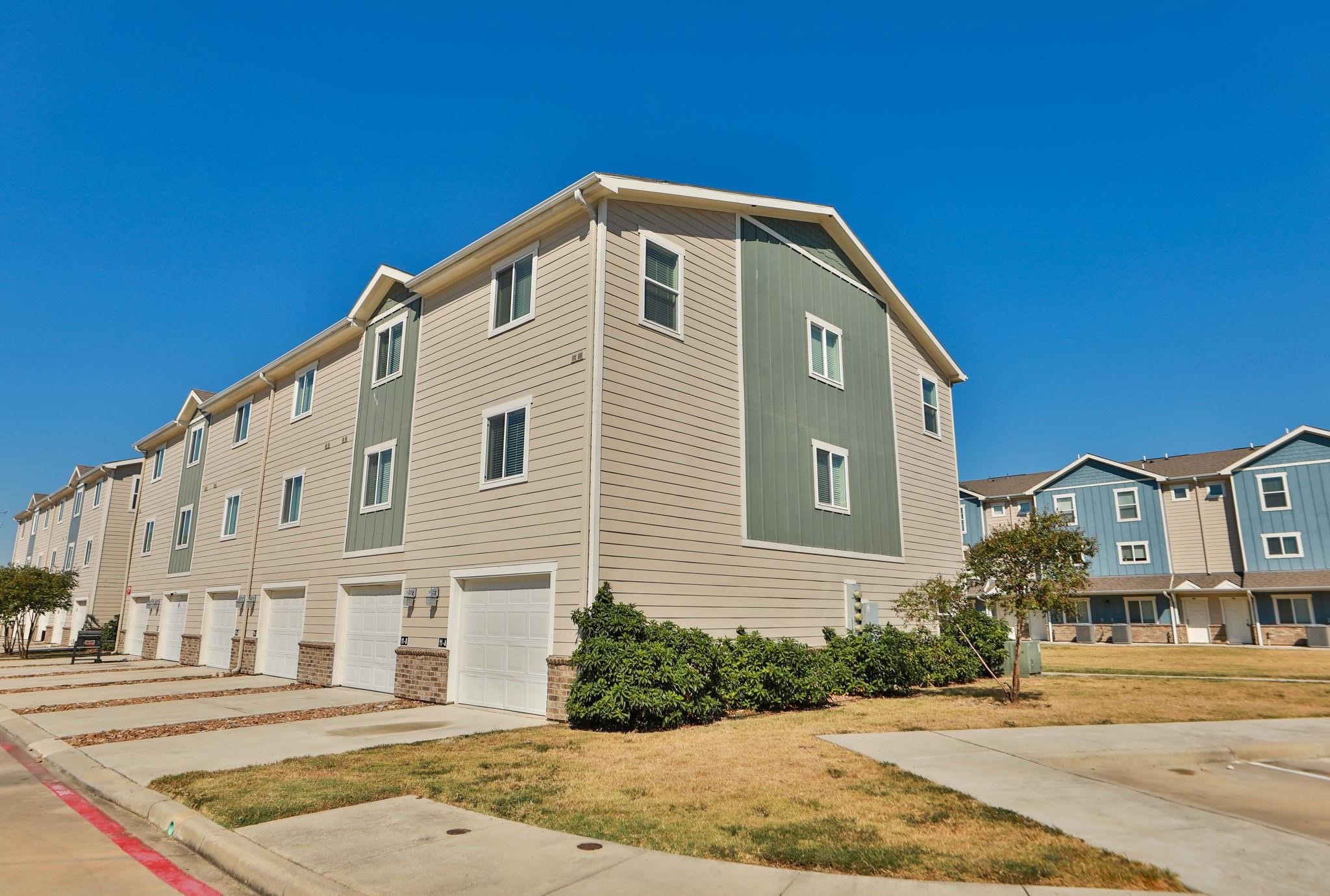 a front view of a house