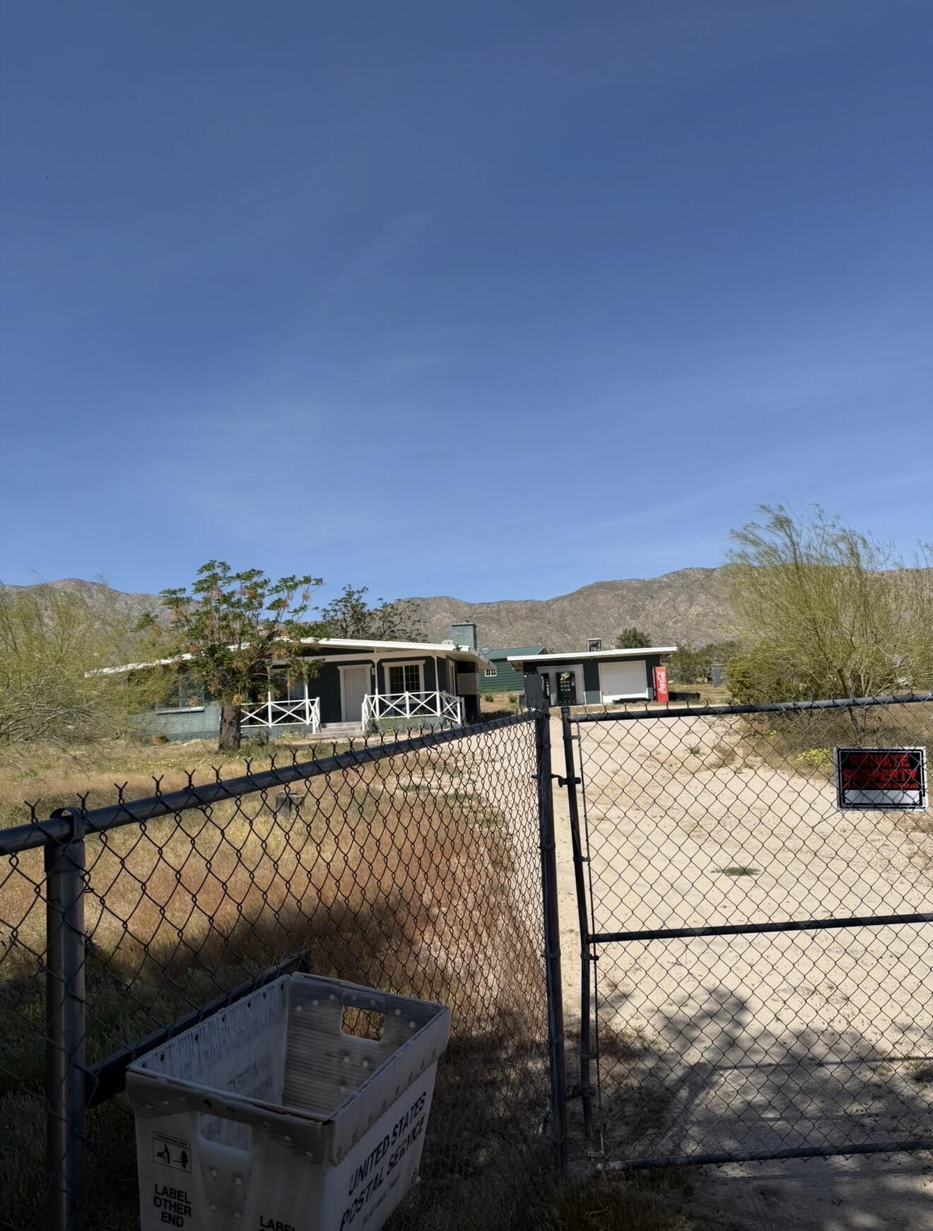 50988 Canyon Road Morongo Valley, CA 92256 - Photo 3 of 68 a view of a balcony with an outdoor seating