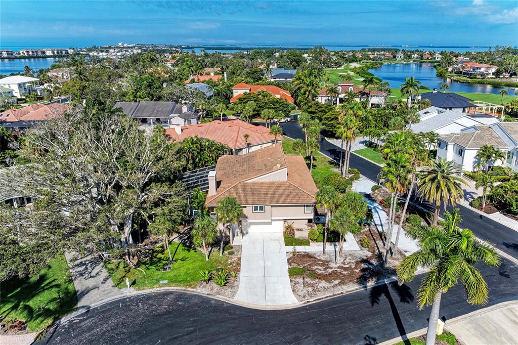 3291 Bayou Road Longboat Key, FL 34228 - Photo 28 of 41 an aerial view of a house with a yard