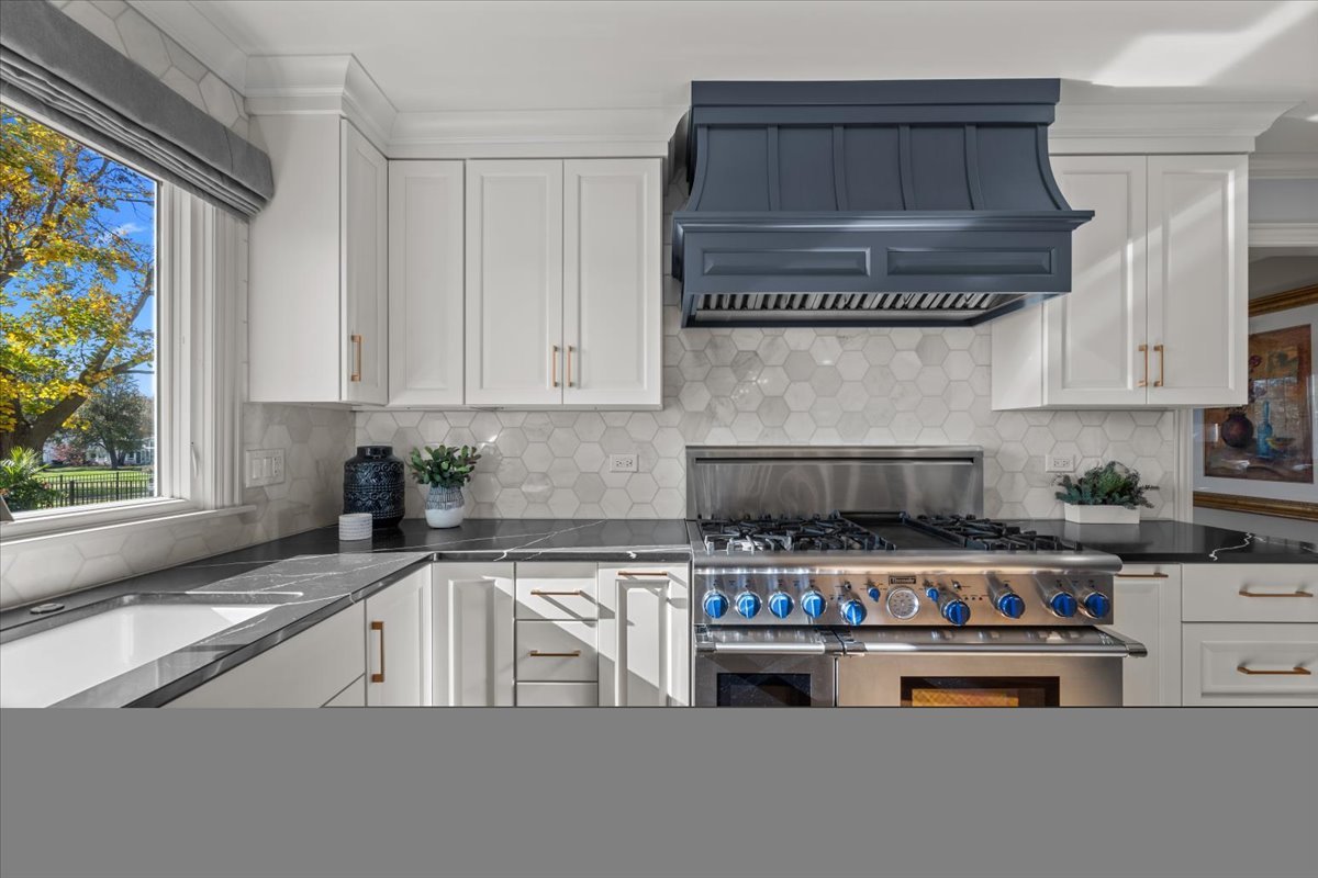 958 West Bauer Road Naperville, IL 60563 - Photo 18 of 57 a kitchen with stainless steel appliances granite countertop a stove and a sink