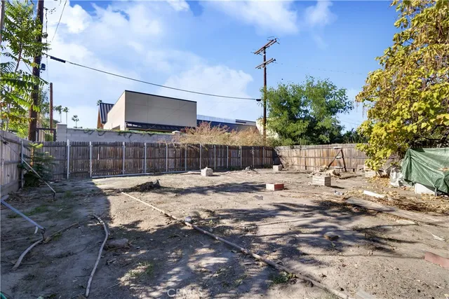 a view of a backyard with a patio