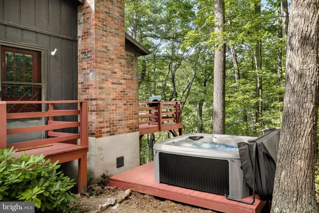 a view of outdoor space with seating area
