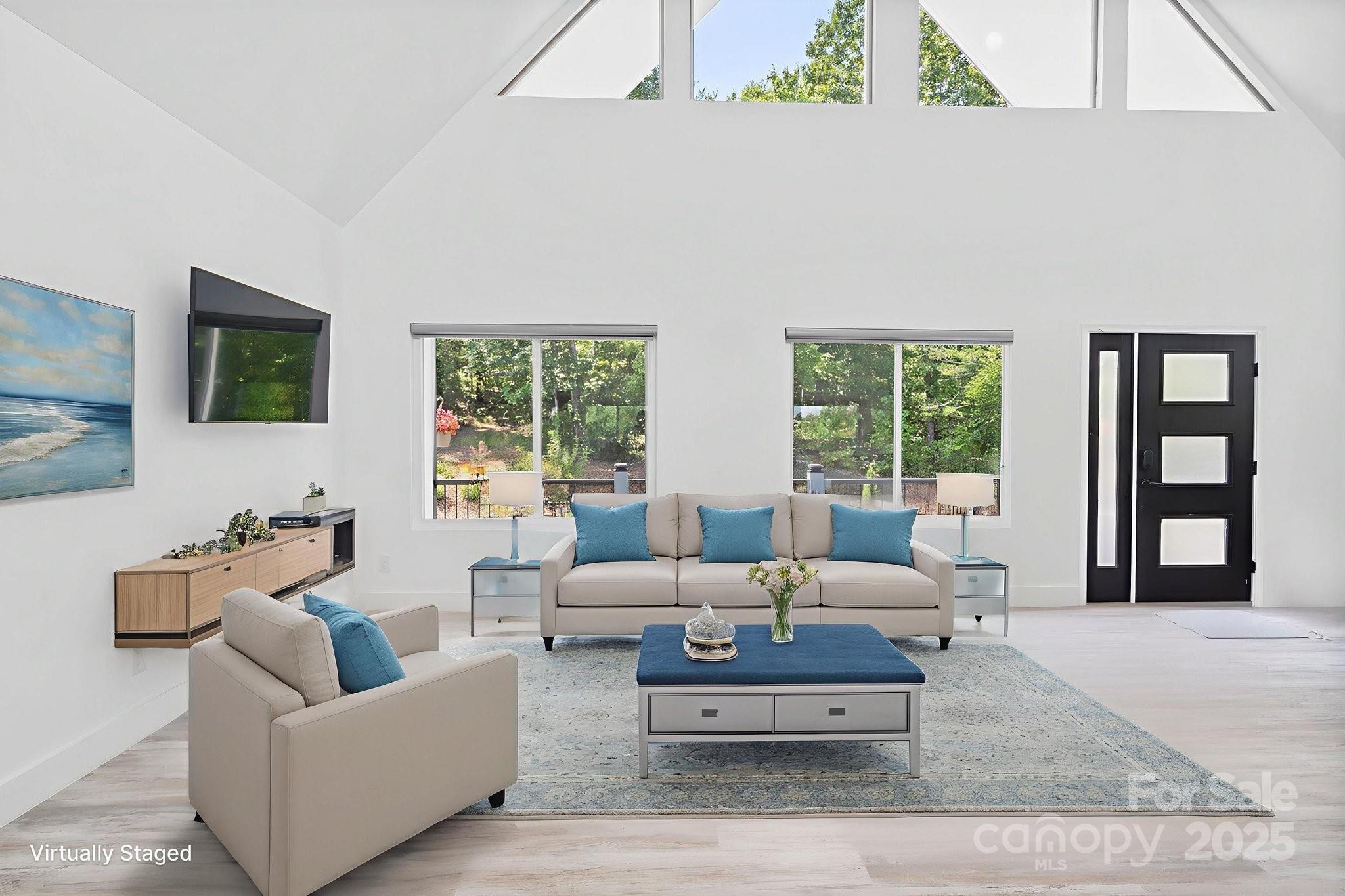 456 Hickory Loop Road Rutherfordton, NC 28139 - Photo 13 of 38 a living room with furniture and large window