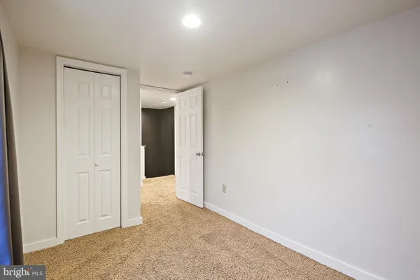 an empty room with a natural light