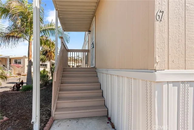 a view of a staircase