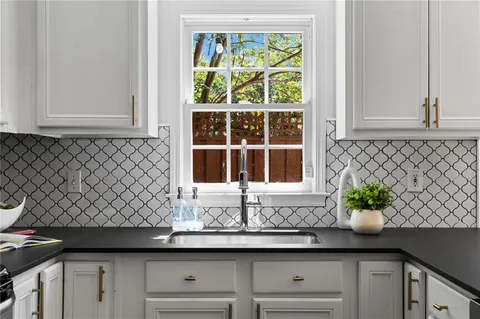 a potted plant sitting on top of a counter