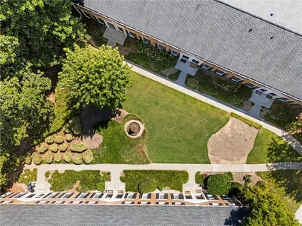 an aerial view of a city with lots of residential buildings
