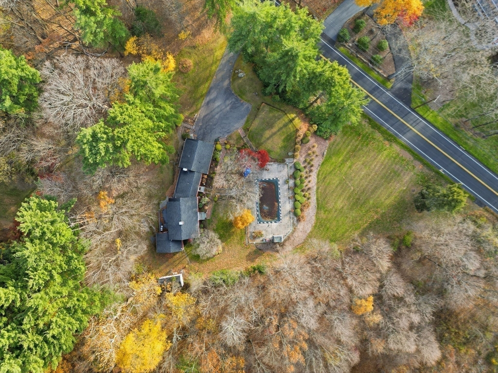 68 Monson Road Wilbraham, MA 01095 - Photo 38 of 39 a backyard of a house with large trees and stairs