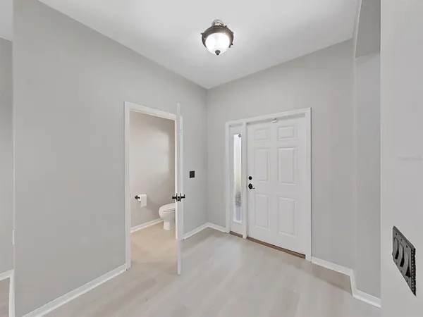 a house view with a outdoor space