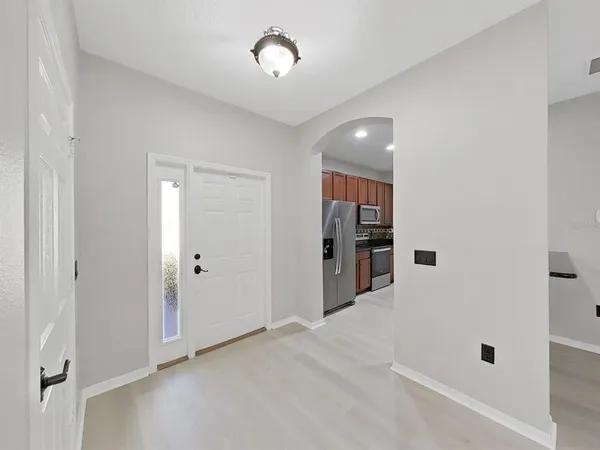 a view of front door of house