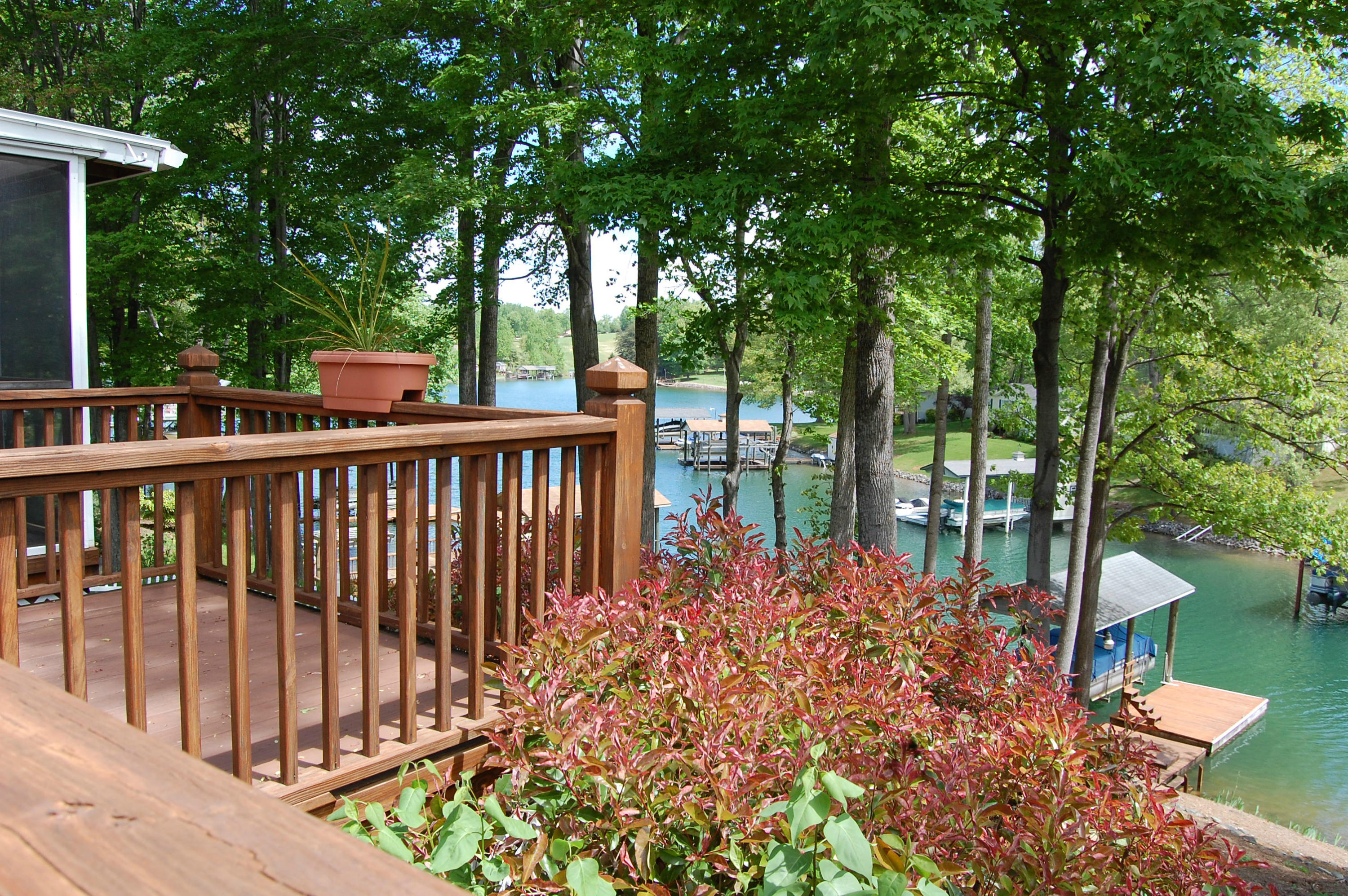 180 Cove Road Penhook, VA 24137 - Photo 2 of 33 a view of a balcony with wooden floor