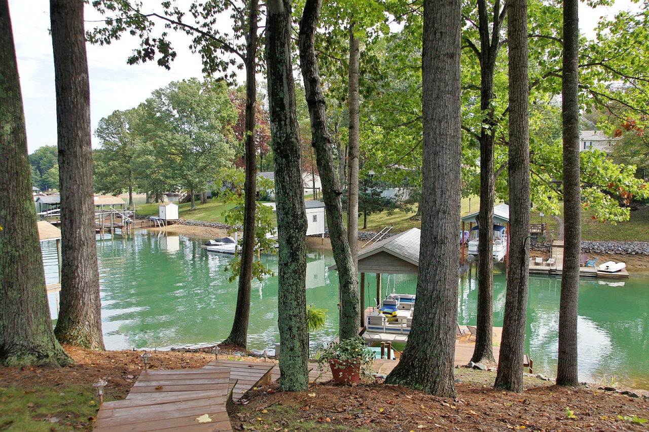 180 Cove Road Penhook, VA 24137 - Photo 17 of 33 a backyard of a house with lots of green space