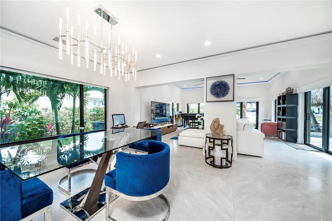 730 Northeast 69th Street Boca Raton, FL 33487 - Photo 9 of 32 a living room with furniture and a large window