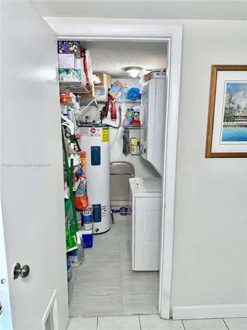 a room with storage and utility