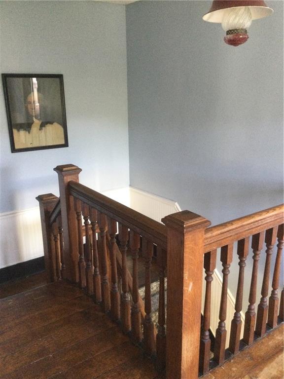 109 Woodies Road Waynesburg, PA 15370 - Photo 18 of 33 a view of a hallway with wooden floor and stairs