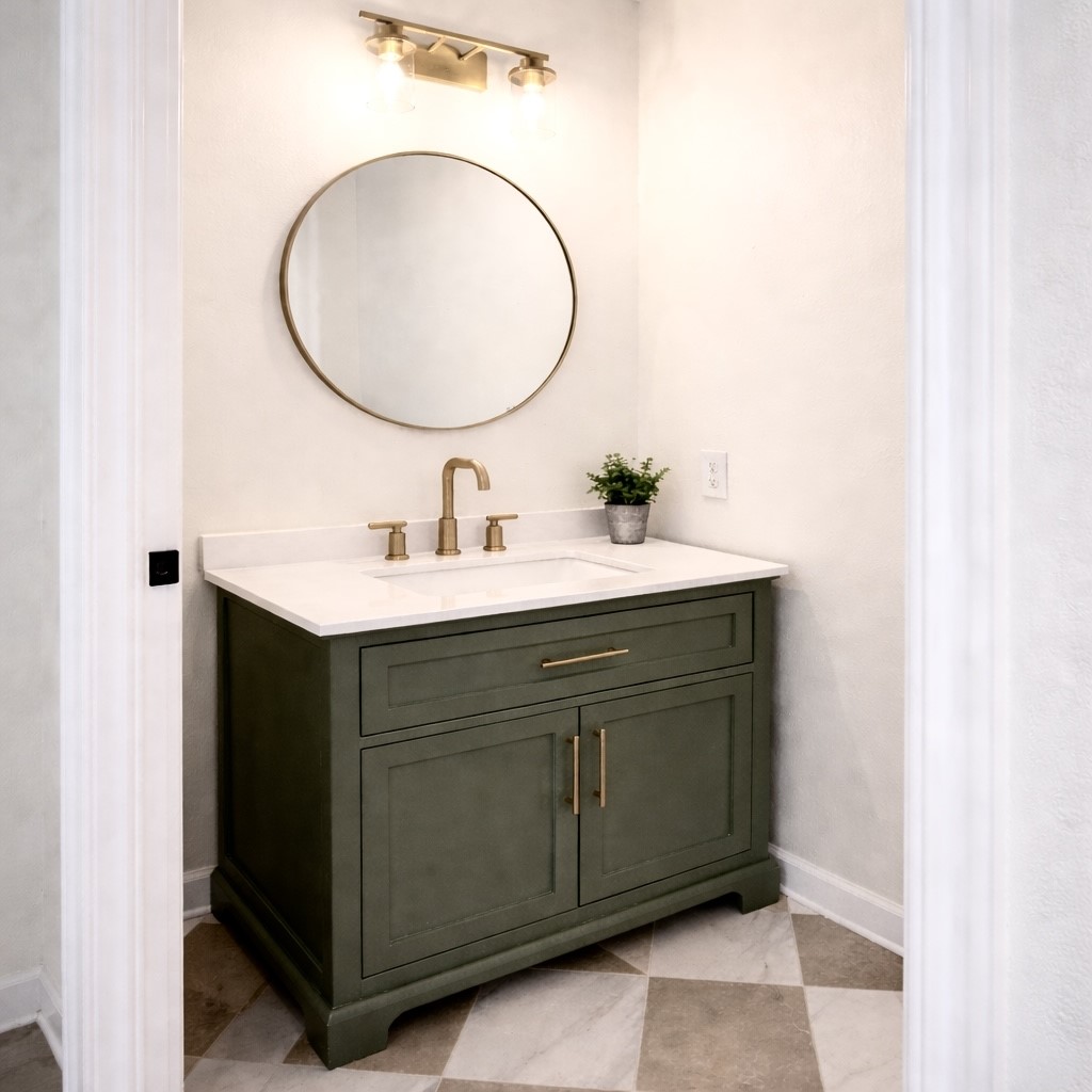 30122 Falher Drive Spring, TX 77386 - Photo 11 of 36 a bathroom with a sink and a mirror