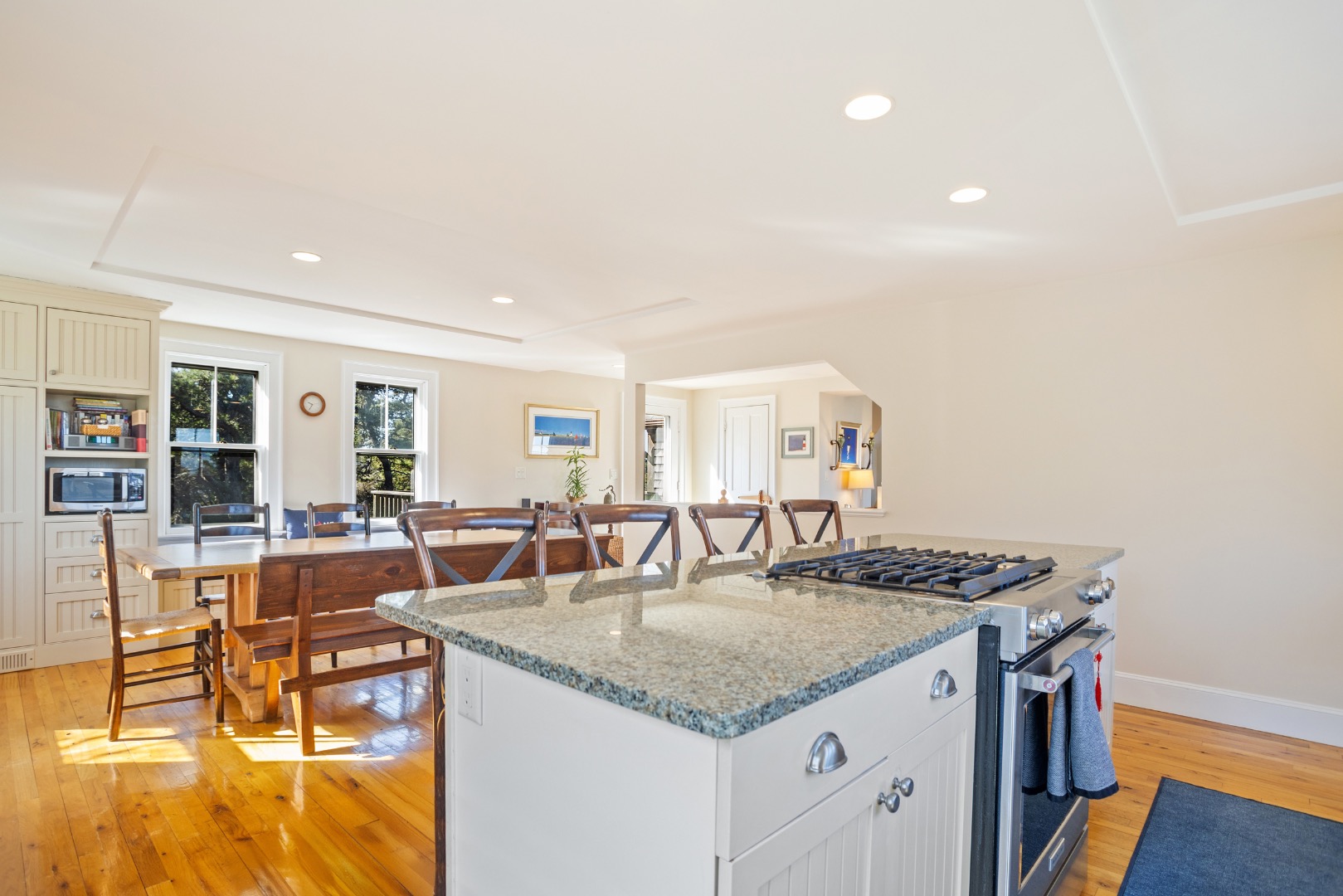 3 Chatham Road Nantucket, MA 02554 - Photo 14 of 37 a kitchen with granite countertop a sink and cabinets