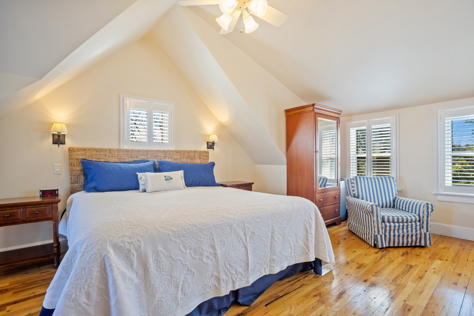 3 Chatham Road Nantucket, MA 02554 - Photo 20 of 37 a bedroom with a bed and windows