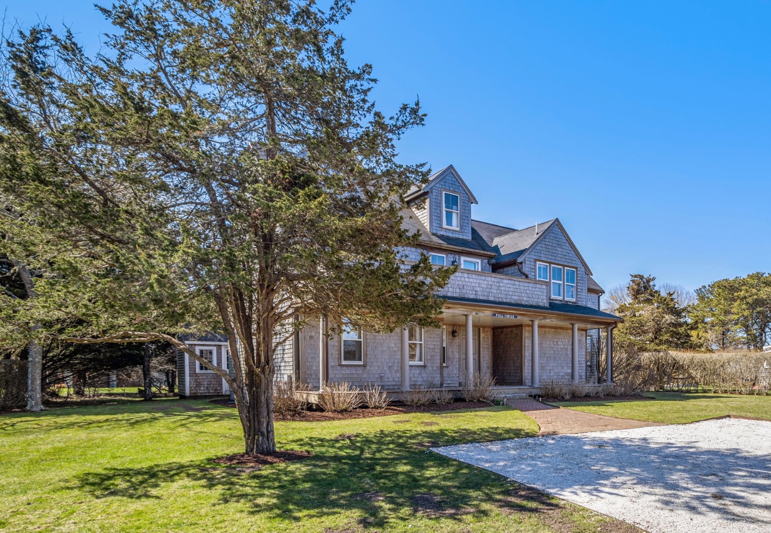 3 Chatham Road Nantucket, MA 02554 - Photo 2 of 37 a view of a house with a swimming pool and a yard