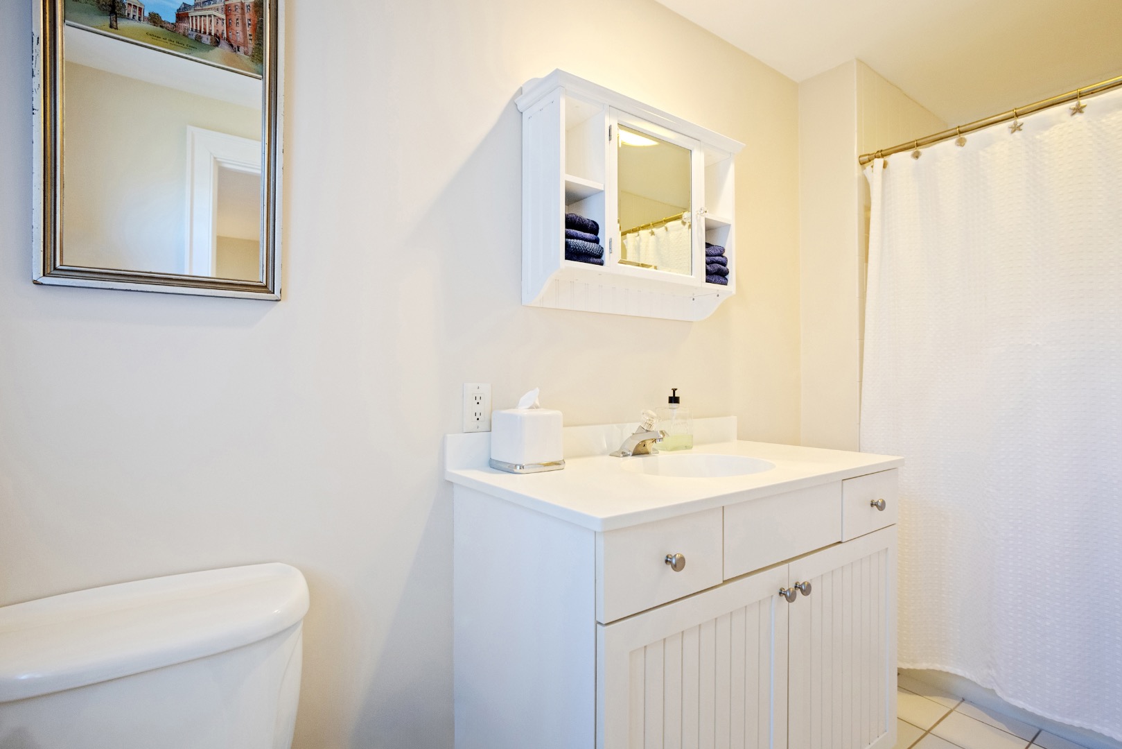 3 Chatham Road Nantucket, MA 02554 - Photo 28 of 37 a bathroom with a toilet a sink a mirror and a shower