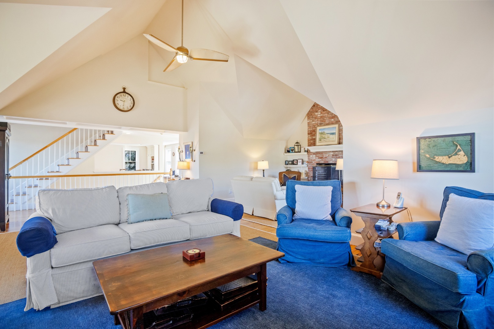 3 Chatham Road Nantucket, MA 02554 - Photo 10 of 37 a living room with furniture and a wooden floor