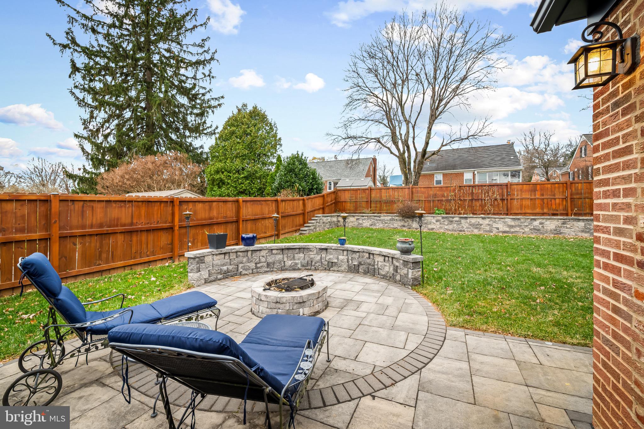 312 Waveland Road Catonsville, MD 21228 - Photo 35 of 40 a view of yard from deck having patio
