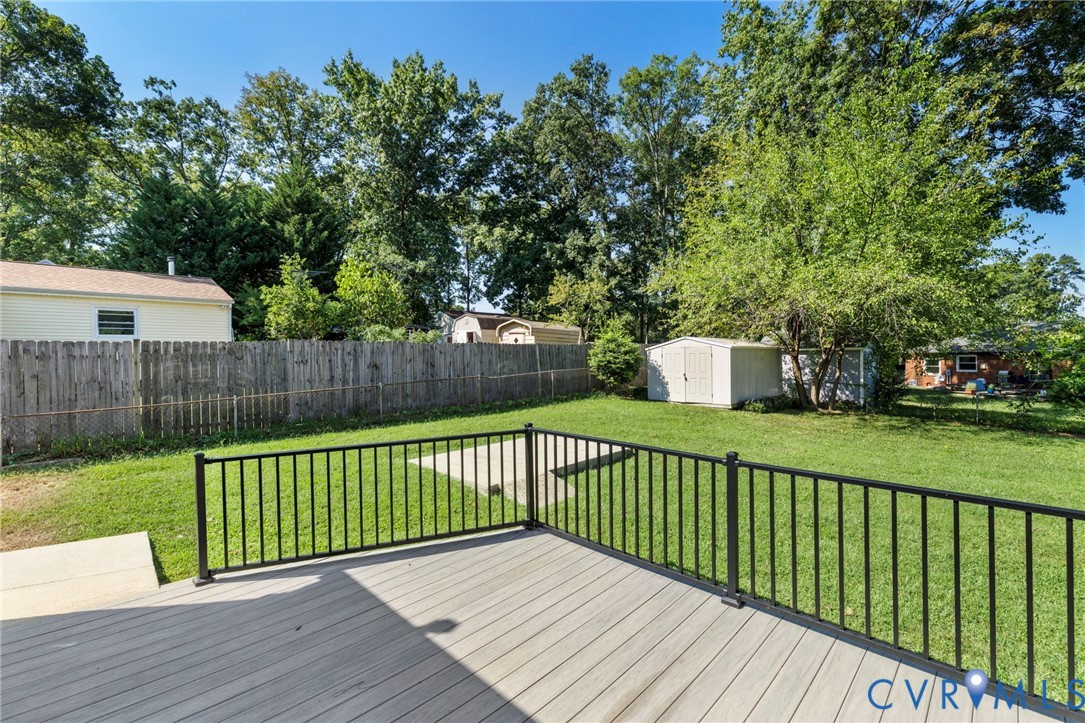 3006 Fortune Road Henrico, VA 23294 - Photo 21 of 26 Expansive backyard featuring a composite deck, bla