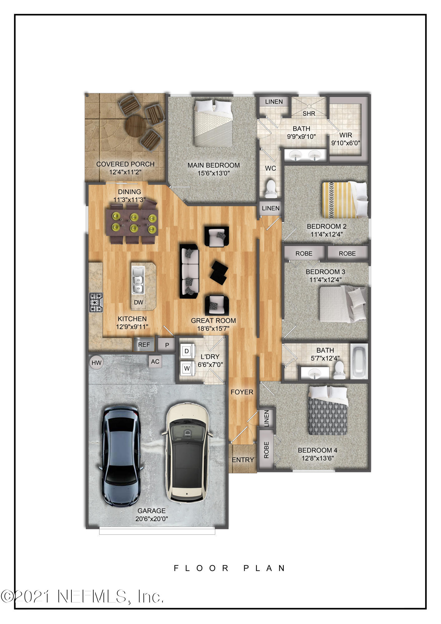 528 Meteor Street Jacksonville, FL 32205 - Photo 34 of 34 a picture of a floor plan