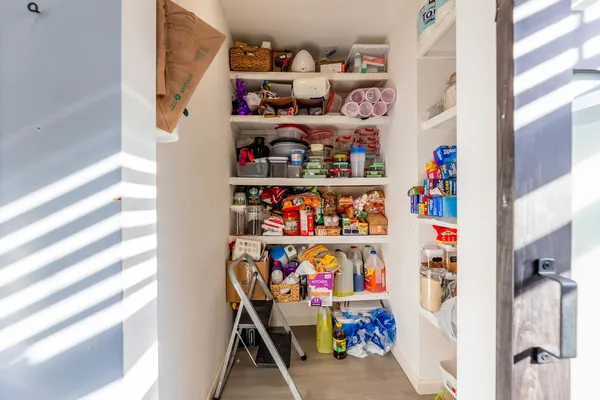 a view of storage and utility room
