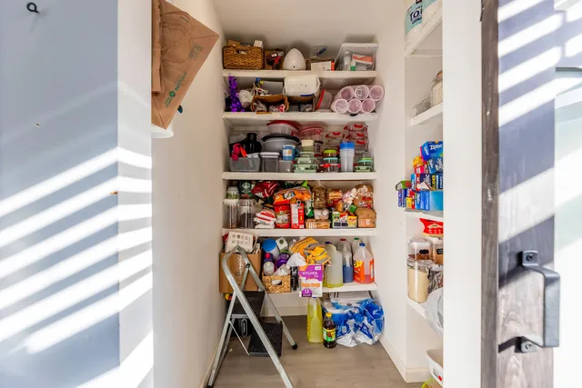 a view of storage and utility room