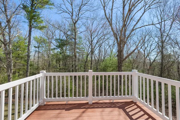 a view of a wooden fence