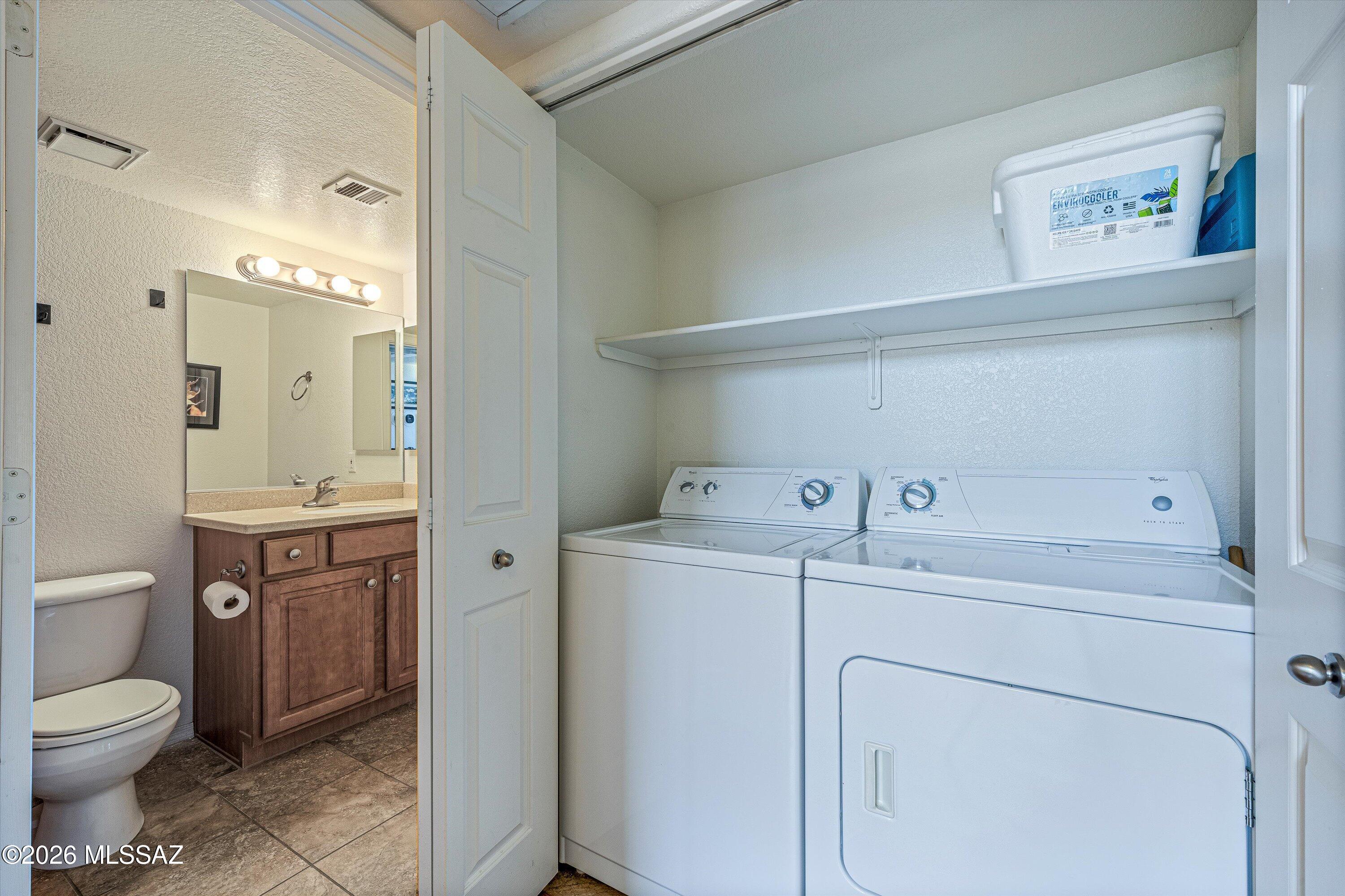5855 North Kolb Road, Unit 4106 Tucson, AZ 85750 - Photo 13 of 30 Laundry with Washer & Dryer