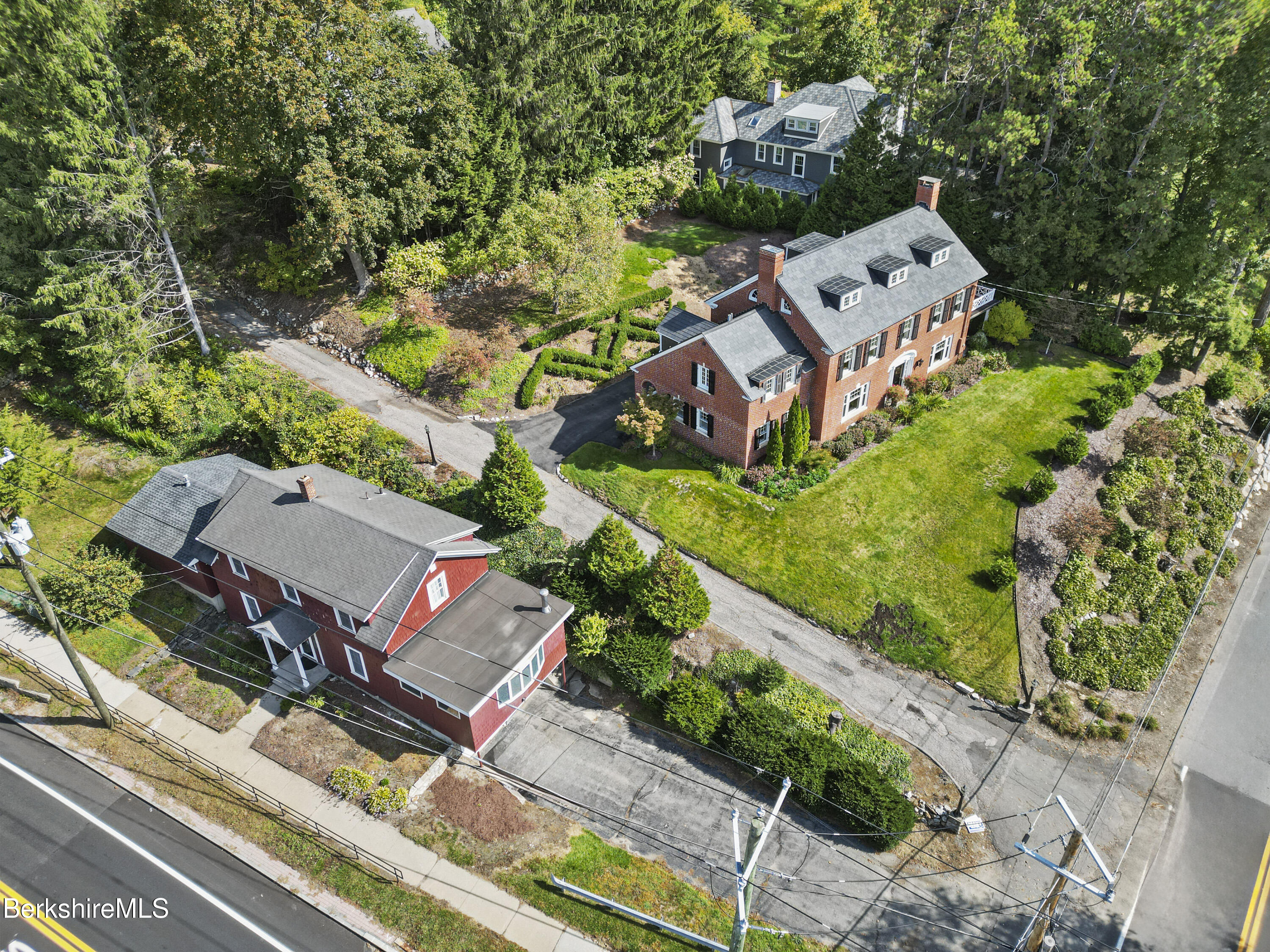 5 Crofut Street Pittsfield, MA 01201 - Photo 62 of 63 an aerial view of a house with garden space and street view
