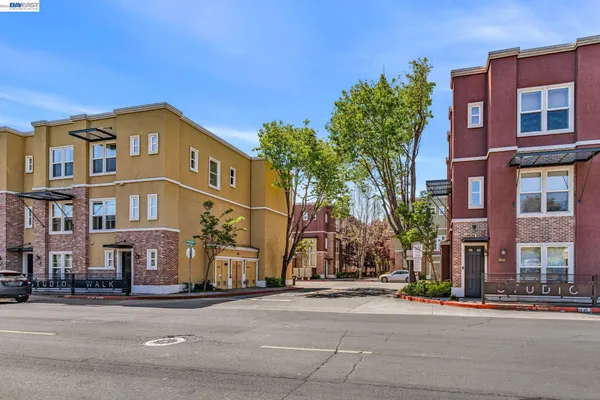 a front view of a multi story residential apartment building