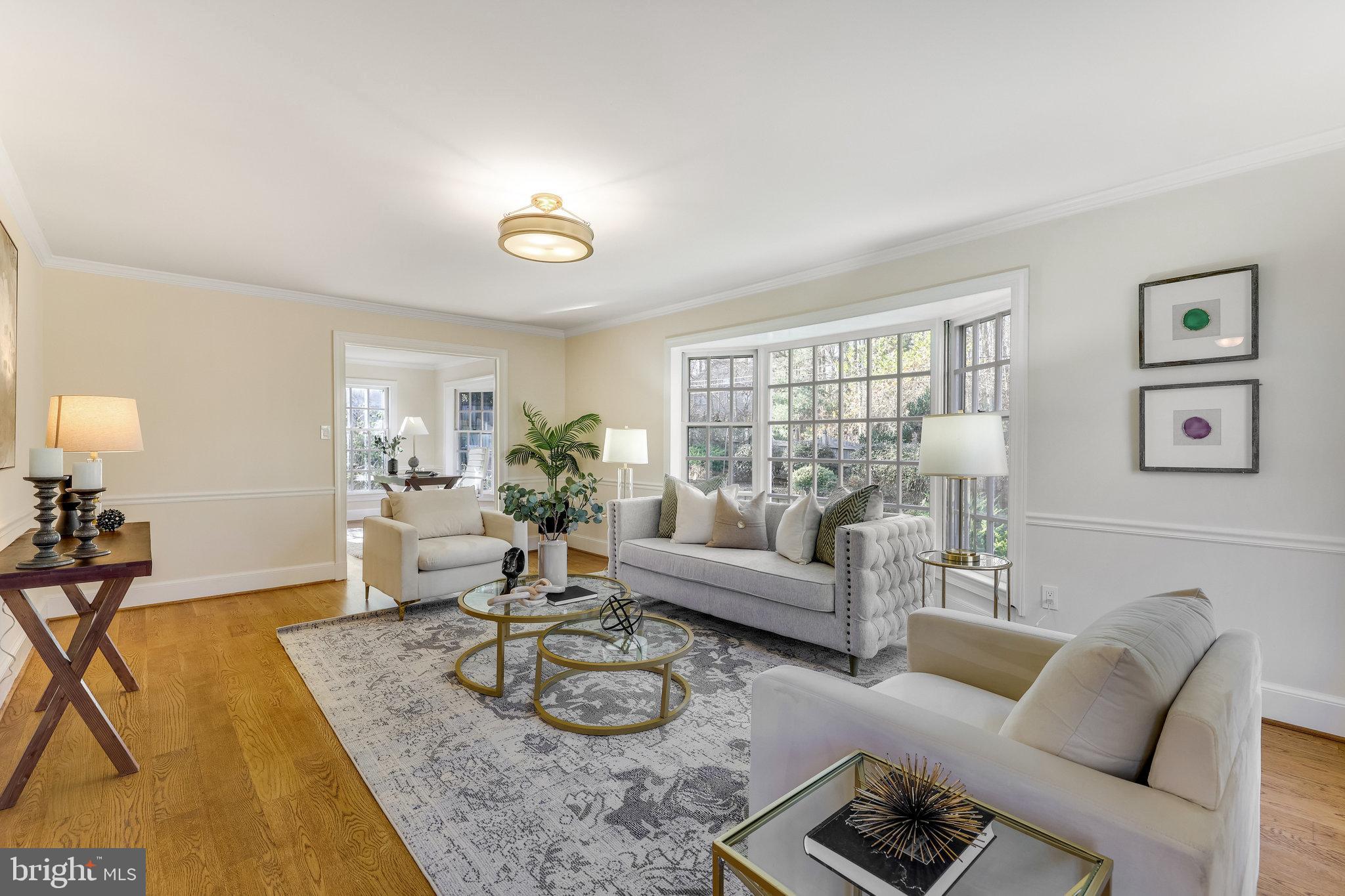 7259 Spring Side Way McLean, VA 22101 - Photo 6 of 37 Bright and Airy Living Room