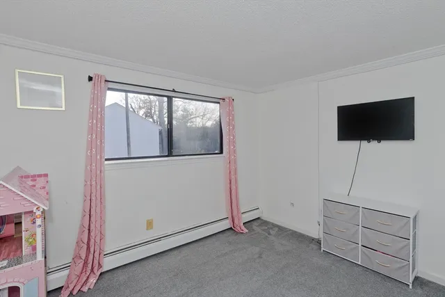 a view of workspace with flat screen tv