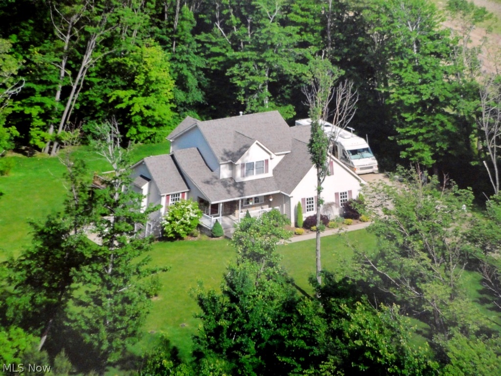 Nestled with wooded surroundings.
