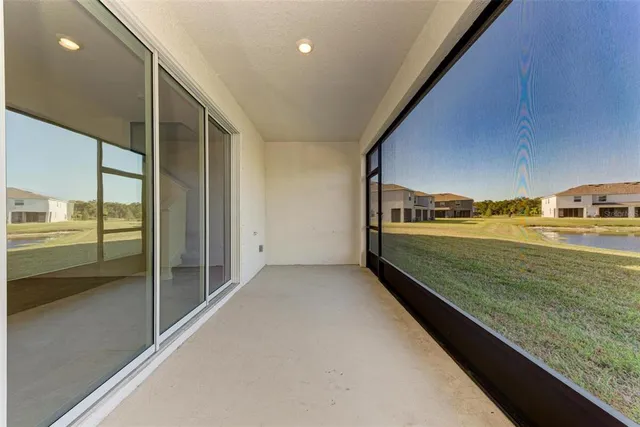 a view of an ocean from a balcony