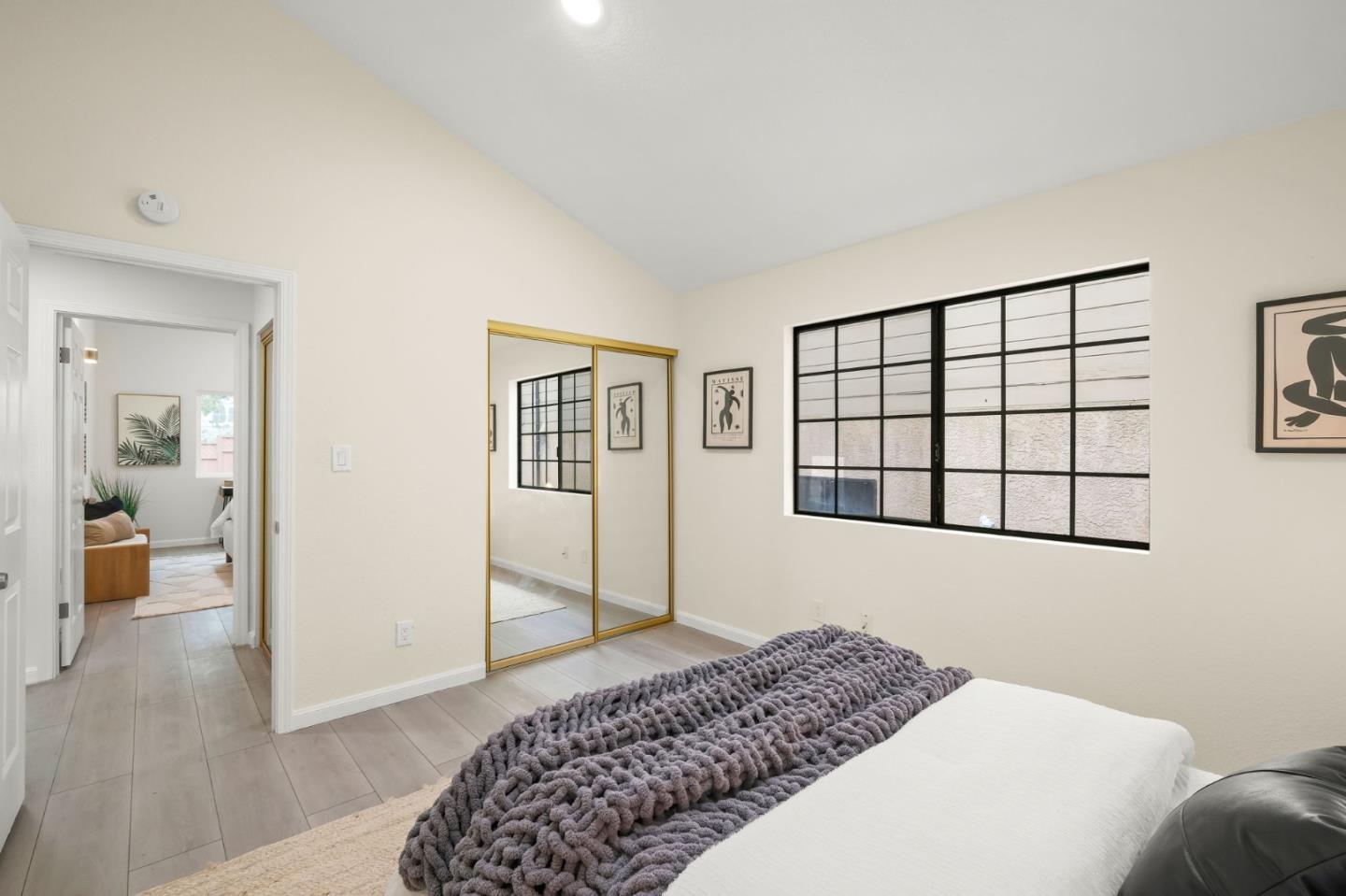 415 C Street Colma, CA 94014 - Photo 34 of 45 a bedroom with a bed and a window