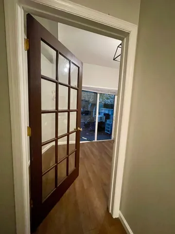 a view of front door