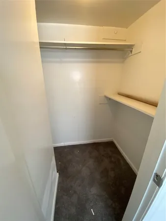 a close view of closet