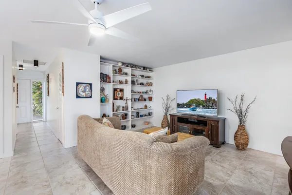 a view of a dining room and livingroom