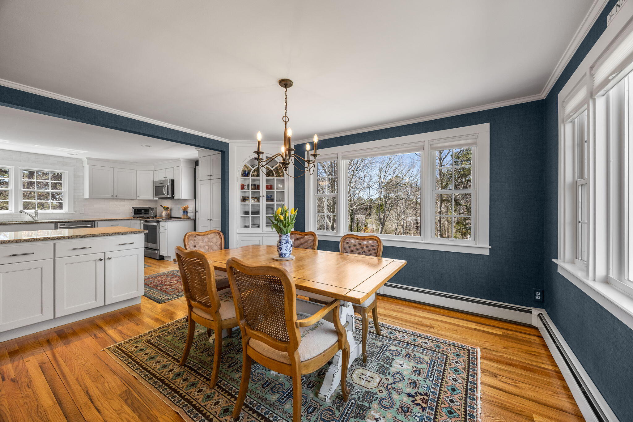 58 Stepping Stones Road Chatham, MA 02633 - Photo 9 of 52 a view of a dining room with furniture window and wooden floor