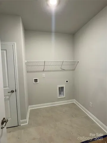 a empty closet with white paint
