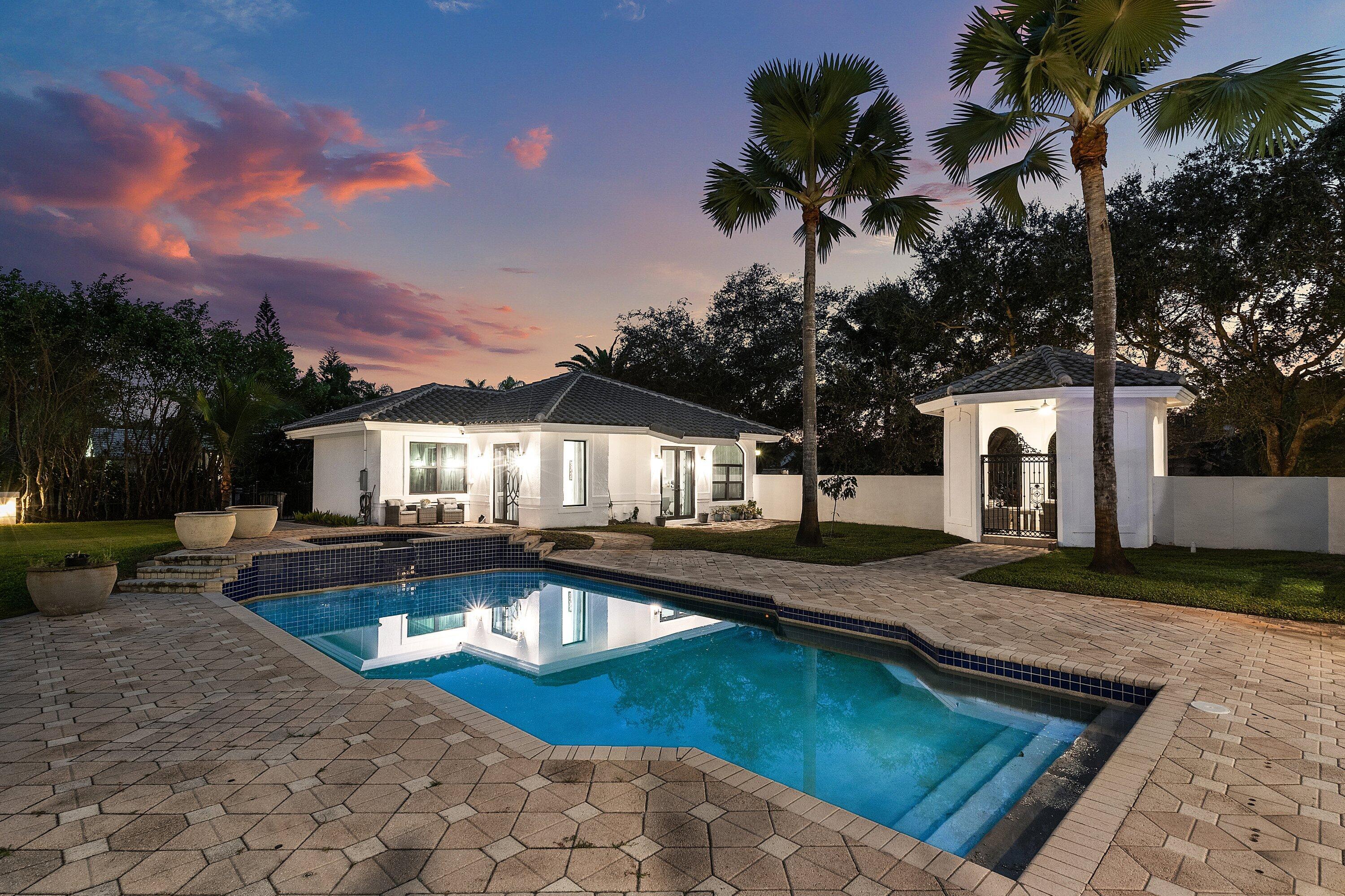 17600 Fieldbrook Circle East Boca Raton, FL 33496 - Photo 63 of 91 Pool - Twilight