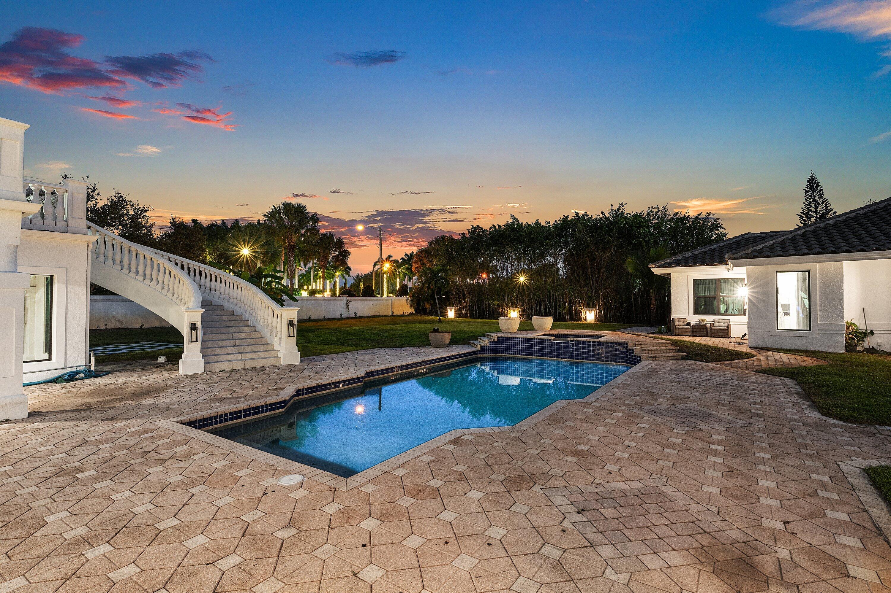 17600 Fieldbrook Circle East Boca Raton, FL 33496 - Photo 64 of 91 Pool - Twilight