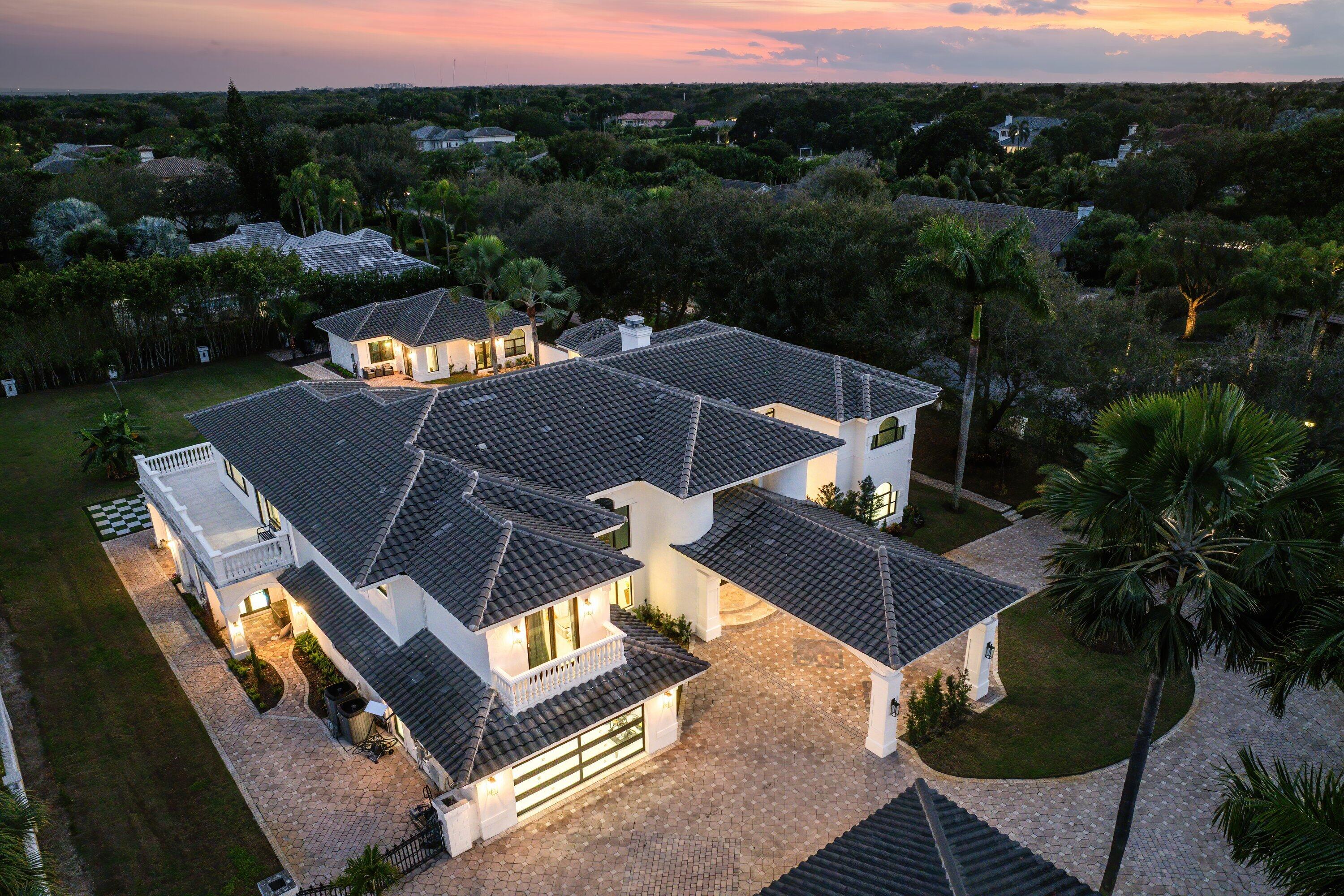 17600 Fieldbrook Circle East Boca Raton, FL 33496 - Photo 76 of 91 Aerial - Twilight