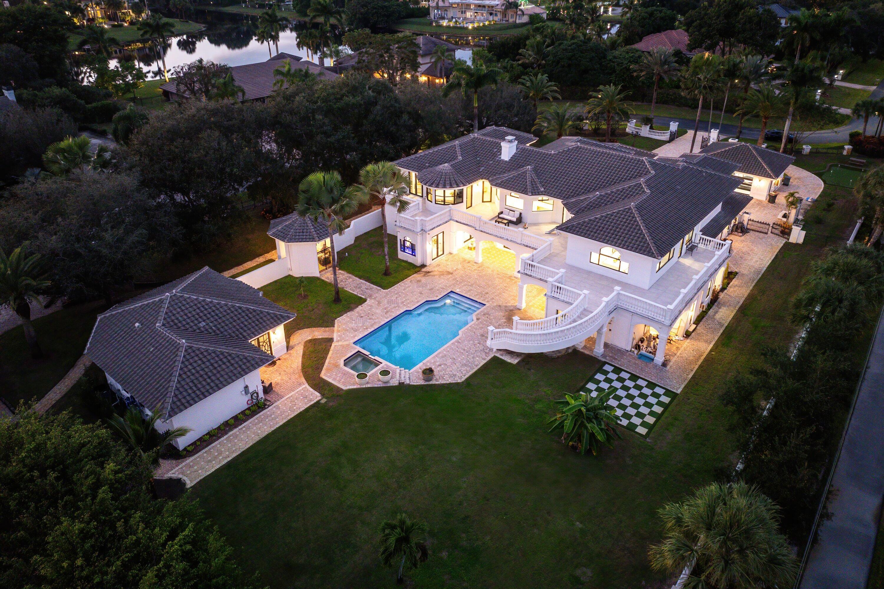 17600 Fieldbrook Circle East Boca Raton, FL 33496 - Photo 82 of 91 Aerial - Twilight