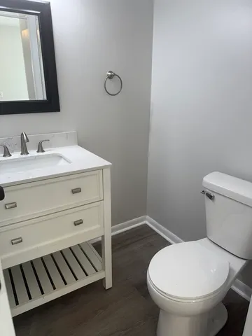 a view of empty room with ceiling fan